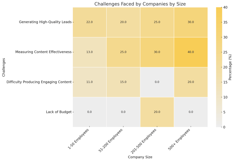 Challenges Faced By Companies By Size